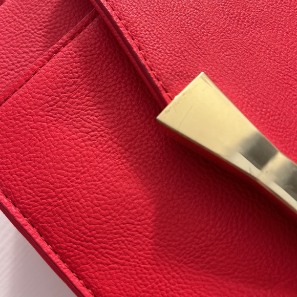 Betsy Johnson Red Animal Print Bow Satchel - Picture 14 of 14